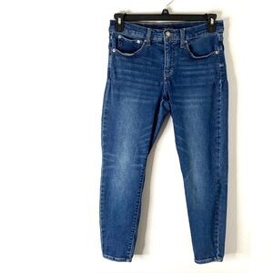 Lucky Brand Ava Mid Rise Skinny Jeans Blue Stretch Denim Slim Fit Classic